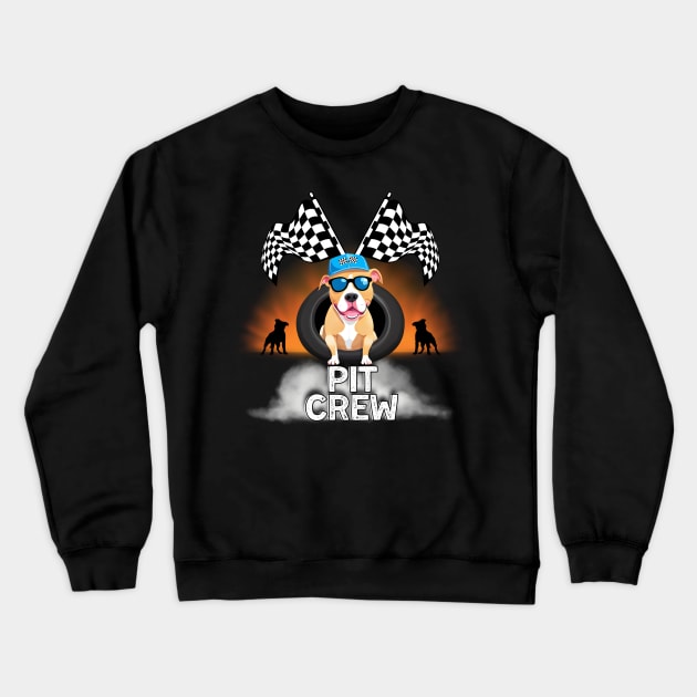 Pit Crew Crewneck Sweatshirt by Kenny The Bartender's Tee Emporium